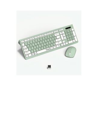 Wireless Mint Green Keyboard and Mouse Combo - Unbranded